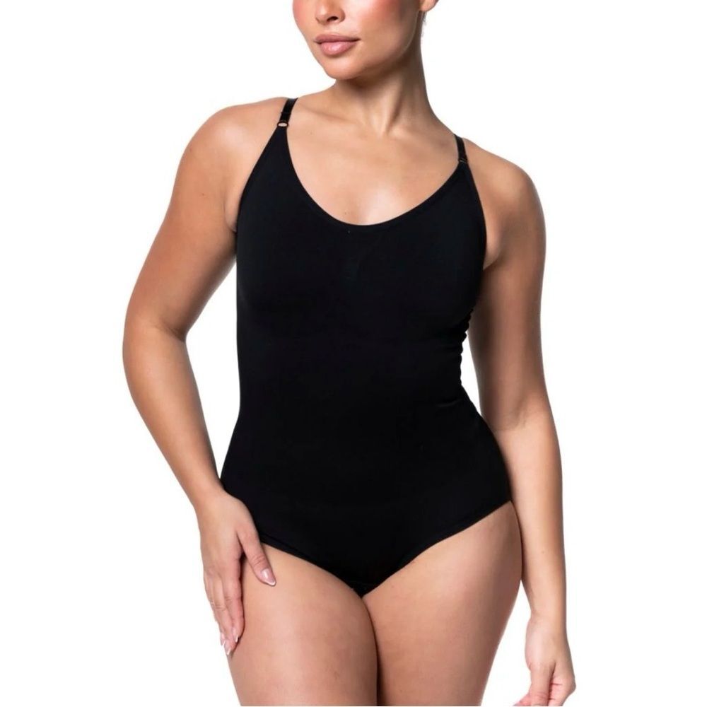 HEYSHAPE NWT Snatched Shapewear Bodysuit Adjustable Seamless Black Size XSmall